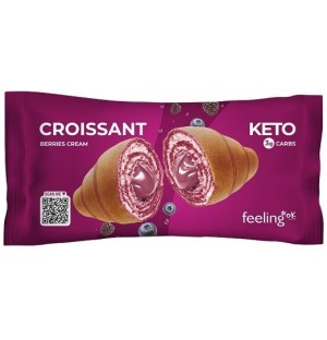 CROISSANT RIPIENO DI CREMA DI FRUTTI DI BOSCO 50 GR FEELING